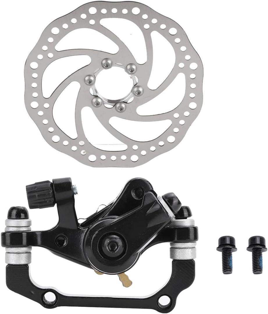 Bike Disc Brake Set Rear Disc Brake Caliper with 160mm Rotor Mountain Bike Flange Disc Brake Kit Brake Accessories for Mountain Bike