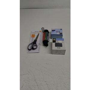 Black Twine, Scissor, Screw Coarse Thread 6 x 1-5/8, and Philips 40W LED Bulb
