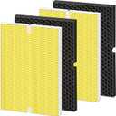 116131 Replacement Filter I for Winix C555 5500-2 Am80 Plasmawave Air Purifier True HEPA Carbon Filter,2 Set