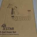 Coil Hose 25FT EVA Coil Garden Hose With 3/4'' Brass Connector Coiled Water Hose Lightweight And No Kink Includes 7 Patterns Spray Nozzle For Outdoors Lawn Watering Car Washing (Gray)