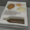 Ceramic Vase Set of 5, Neutral Decorative Vases for Home Decor, Modern Farmhouse Boho Pottery Vases, Terracotta Small Vases for Living Room, Entryway Table Decor