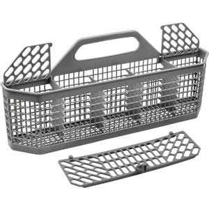 WD28X10128 Dishwasher Silverware Basket Gray By AMI PARTS Replacement (19.7"x3.8"x8.4") for GE Dishwasher, Replace WD28X10127, WD28X10131, WD28X10132 