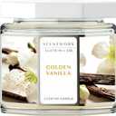 YR Scent Golden Vanilla Home Fragrance Candle  14.5 oz 3-Wick Glass Jar