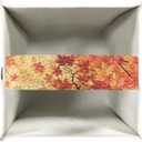 Maple Leaf Tissue Box Cover Square Facial Tissue Holder Storage for Bedroom Bathroom Night Stand Car Modern Home Decorative with Buttons Napkin Case Covers Thanksgiving Decor