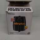 Chefman TurboFry 5-Quart Air Fryer, Integrated 60-Minute Timer for Healthy Cooking, Cook with 80% Less Oil, Adjustable Temperature Control, Nonstick Dishwasher-Safe Basket and Tray, Black