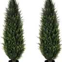 Metach 35ft Faux Tree Artificial Cedar Topiary Tree Fake Plants for Home Decor Artificial Trees for Home DecorationArtificial Christmas Tree