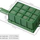 Patelai 4 Pieces Floral Foam Cage Floral Foam for Fresh Flower Arrangement with Handle Rectangle Foam Blocks for Wedding Party Artificial Fresh Flowers, 12.4 x 3.35 x 5.12 Inch, Green