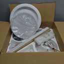 TCL Ceiling Fans with Lights, 52 Inch Low Profile Ceiling Fan with Light and Remote Control, Flush Mount, DC Reversible Motor, Noiseless, 6 Speeds Ceiling Fan for Bedroom (White)