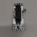 ENERLITES Elite Series Decorator Rocker Light Switch, 15A 120V/277V, Gloss Finish, Single Pole, 3 Wire, Grounding Screw, Residential Grade, UL Listed, 91150-NK, Nickel