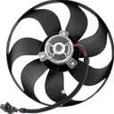 Engine Radiator Cooling Fan Assembly for Audi TT 2000-2004, TT Quattro 2000-2002 & for Volkswagen Clasico 2011-2014, Golf 1999-2004, Jetta 1999-2005, Left Side, Replace# 6X0959455F