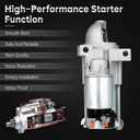 New 6494 Starter for 4.8 5.3L Chevy Avalanche/Silverado/Tahoe/Suburban 1500 2003 2004 2005 2006 2007 2008, GMC Envoy/Sierra 1500/Yukon 03-08, Buick Rainier 2004-2007, Cadillac Escalade 2003-2005