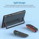 2 x Clear Dockable Case for Switch 2 with 7.9'' Screen Protector Tempered Glass Protective Case Cover fit 2025 Console PC Case Soft TPU Grip Cover for JoyCons Anti-Scratch Shockproof