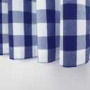 Buffalo Check Curtains 108 inch Long Farmhouse Living Room Divider Bedroom Gingham Plaid Window Curtain Panels Sliding Glass Door Drapes 2 Panels Rod Pocket Window Treatment Set Navy Blue & White