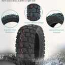 10x2.75-6.5 Vacuum Tire 10 Inch Off-road Tire for Speedway 5 Dualtron 3 Hover-1 Alpha JOYOR S Hiboy Titan PRO Electric Scooter Puncture-Proof Explosion-Proof Tyre, Shockproof Super-Grip