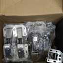 Chibery 20 Pack 90 Degree Soft Close Surface Mount Spring Hinges, Easy Installation No Pre-drilled, Noiseless Frameless Hidden Concealed Kitchen Cabinet Hinge for Cupboard Folded Replacement Hardware