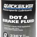 Quicksilver DOT 4 Brake Fluid for Marine, Automotive and Powersports Brake Systems, 12oz