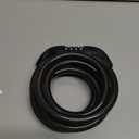 Bike Cable Lock 6FT Long, 4 Digit Resettable Combination Lock, Heavy Duty Steel Cable with Waterproof Vinyl Coating Anti Theft Security Lock for Road Bike E-Bike Scooter Fence Gate Toolbox