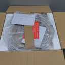 23" Farmhouse Table Lamps Set of 2, 3 Way Dimmable Lamps with 2 LED Bulbs and Rocker Switch, Vintage Nightstand Lamp for Bedroom Living Room Office End Table Entryway, White