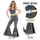 Morph Disco Costume Womens 70s, Disco Outfit Woman, 70's Costumes, Halloween Costumes For Women Adult (X-Large)