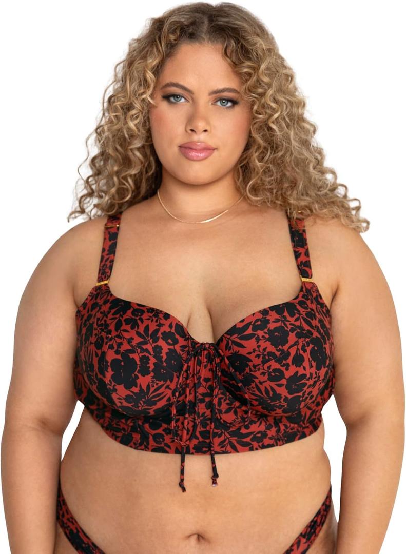 Smart & Sexy Women's Swimwear Underwire Bikini Top  Lightly Lined for Comfort and Shape (40DDD)