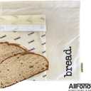 2 Pack XL Reusable Sourdough Bread Bags | Beeswax Bags for Homemade Bread | Cotton Beeswax Lined bags for Sourdough | Storage Accessories | Hook & Loop Fastener | 2 layers