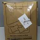 MUXHOMO 7 Pieces Queen Comforter Set, Soft Bed in a Bag Queen Size, All Season Bedding Set with Comforter, Flat Sheet, Fitted Sheet, Pillowcases & Shams, Beige