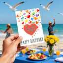 2 x birthday card for husband,Funny Birthday Cards for Men Women, Heartwarming Happy Birthday Card Gift for Favorite Person (02)