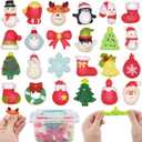 Eavotoy 24 PCS Christmas Mochi Squishy Toys Squishies Christmas Toys for Kids Girls Boys Party Favors Christmas Stocking Stuffers Gifts