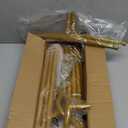 Nisoger 7.2FT Round Backdrop Stand, Circle Gold Balloon Wedding Arch Frame, Metal Wedding Backdrop With Storage Bag For Valentines Day Parties, Baby Shower, Ceremony and Graduation Decorations