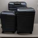COOLIFE Expandable Suitcase PC ABS TSA Luggage 3 Piece Set Lock Spinner Carry on (Teal blue)