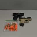 Soft Bullet Gun with Ejecting Shells, Realistic Toy Pistol for Boys, Tactical Toy Pistol with Scope, Birthday Gifts for Boys Girls Age 8+ (Sand)