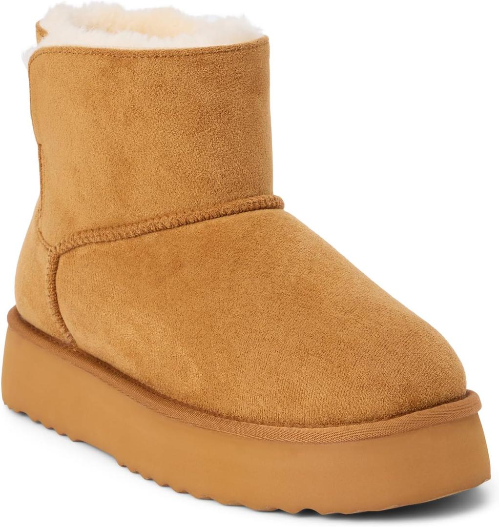 BEACH by Matisse Womens Yukon Round Toe Pull On Platform Casual Boots Ankle Low Heel 1-2" (Beige, S)