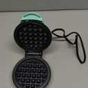 DASH Mini Waffle Maker - 4 Waffle Mold, Nonstick Waffle Iron with Quick Heat-Up, PTFE Nonstick Surface - Perfect Mini Waffle Maker for Kids and Families, Just Add Batter (Aqua)