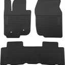 Lwope Car Floor Mats Custom Fit for Toyota RAV4 2006-2012 Black Rubber All Weather Protection Auto Floor Liners Heavy Duty Odorless