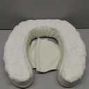 Padded Toilet Seat Cushion Off White
