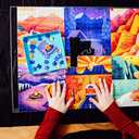 Buffalo Games - Roll-Up Puzzle Mat - Puzzle Saver and Assembly Accessory - Felt Mat - Fits up to 1500 Piece Puzzle - Black