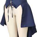 COSDREAMER Steampunk Women's Skirts Waist Belt for Women Ruffles Pirate Corset Costumes (L)