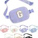 YOOLIFE 2025 Graduation Gifts - Graduation Gifts for Her Teen Girls Daughter Sister, Gifts for Kids Girls, Fleece Belt Bag Initial Fanny Pack, Purple G