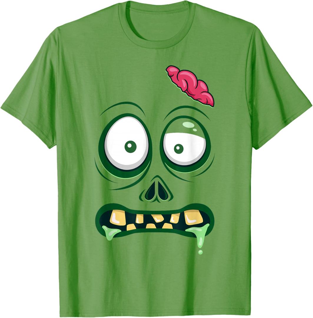 Monster Face Halloween Matching Costume Zombie Men Women Kid T-Shirt (size S)