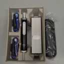 Oral-B Rechargeable Electric Toothbrush, iO3 Limited Deep Clean, 3 Cleaning Modes, Visual Pressure Sensor to Protect Gums, 2 Brush Heads, Travel Case, Black (1 Count (Pack of 1))