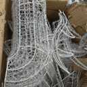 Outdoor Christmas Deer Decorations, 3-Piece 60" Large Light Up Reindeer 290 Led Lights Deer Family Set for Porch, Front Yard Christmas Outdoor Decorations with Plug, Ground Stakes, Wing Nuts - Gold