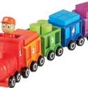 Learning Resources Count & Color Choo Choo, Interactive Train Learning Toy, 21 Pieces, Ages 2+, Small