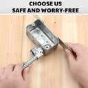 Tandefio 24 Pcs 3/8 Flexible Conduit Metal Duplex Connector for Flex/AC/NM Sheathed Cable 90 Degree Flex Duplex Box Connector Zinc Die Cast Clamp Electrical Conduit Fittings for Protecting Cables