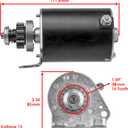 Caltric Starter Compatible with John Deere E120 E130 E140 E150 E160 E170 MIA13038 / 15 Teeth Steel Gear