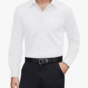 J.VER Men's Dress Shirts Stretch Stain Shield Long Sleeve Solid Formal Shirt Business Casual Button Down Shirts 5XL