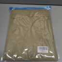 Mens Slacks Straight Fit Golf Pants Elastic Waist Dress Pants Lightweight Stretch Casual Business Work with 5 Pockets (Beige, XXXL)