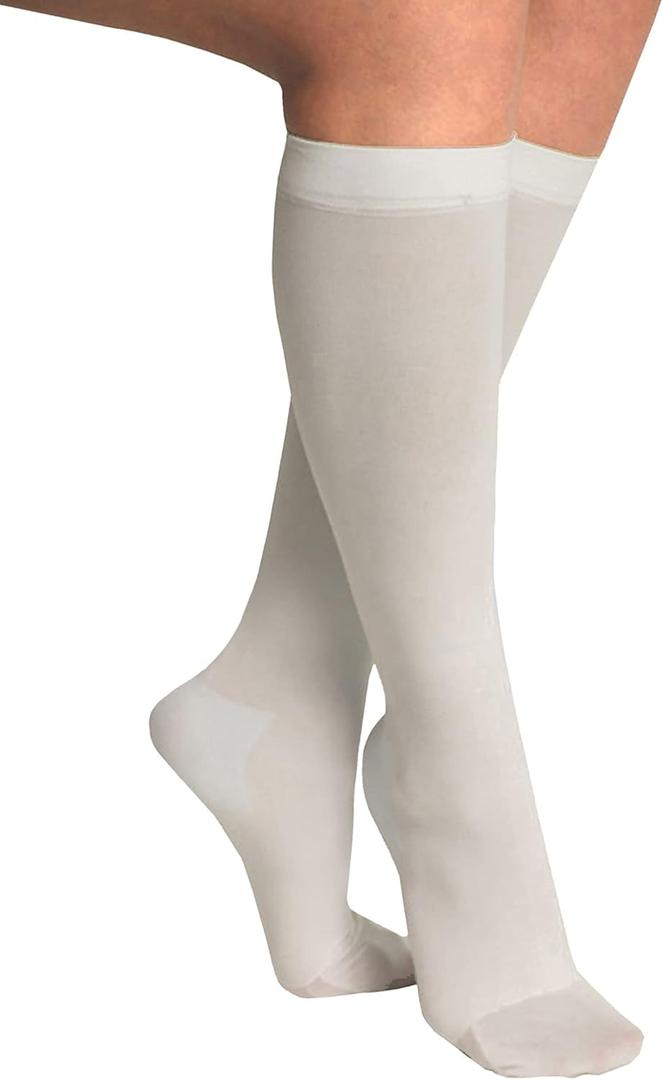 ITA-MED Anti-Embolic Knee Highs Stockings Light Compression Socks (18 mmHg) Medical Orthopedic Support Hose for Varicose Veins Edema Support for Swelling, Soreness, Pain and Aches H-510, Large