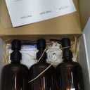 Supforce Shampoo and Conditioner Dispenser, 16.9oz Refillable Shampoo and Conditioner Bottles with Matte Pump and Funnel, Modern Shower Dispenser with Waterproof Labels for Hotel Home Bathroom