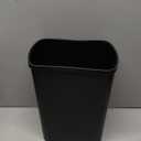 CEROELDA Small Bathroom Trash Can, 2.6 Gallon Slim Mini Garbage Can Small Trash Bin Plastic Waste Basket for Dorm Room, Bedroom, Office, Toilet (Black) (1 Pack-No Lid-Black)