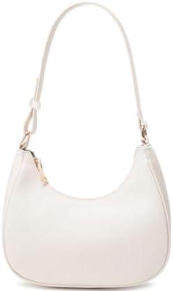 WSRYDJDL Crescent Shoulder Bags for Women Cute Hobo Tote Handbag Under the Arm Purses Mini Clutch Purse with Zipper Closure | Crescent, Cute, Under the Arm, Purses, Mini, with Zipper Closure